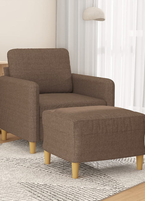 Fauteuil Met Voetenbank 60 Cm Stof