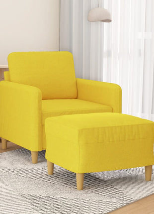 Fauteuil Met Voetenbank 60 Cm Stof