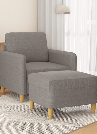 Fauteuil Met Voetenbank 60 Cm Stof