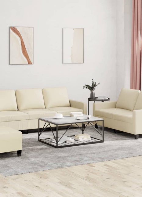 3-Delige Loungeset Met Kussens Kunstleer