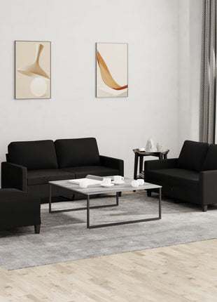 3-Delige Loungeset Met Kussens Stof Kleurig