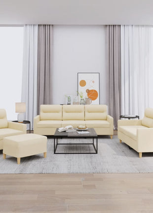 4-Delige Loungeset Met Kussens Stof