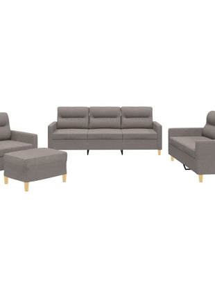 4-Delige Loungeset Met Kussens Stof