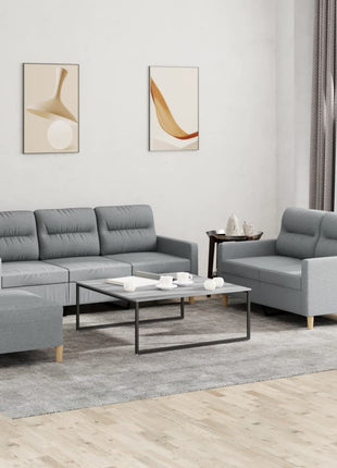 3-Delige Loungeset Met Kussens Stof