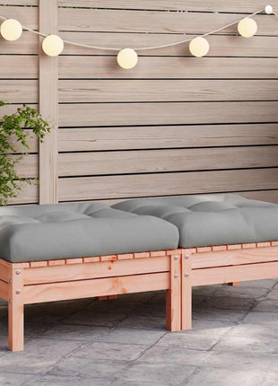 Tuinbank 2-Zits Met Kleurige Kussens Massief Grenenhout