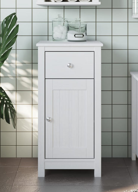 Badkamerkast Berg 69,5X34X80 Cm Massief Grenenhout