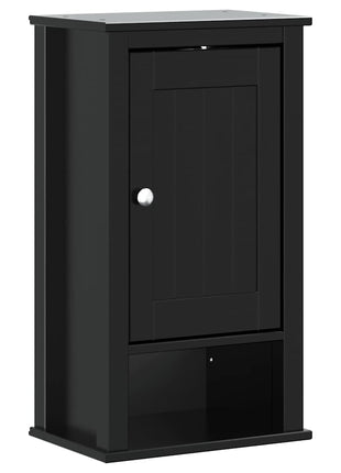 Badkamerkast BERG 40x27x71,5 cm massief grenenhout zwart