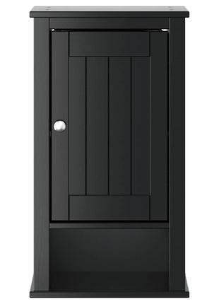 Badkamerkast BERG 40x27x71,5 cm massief grenenhout zwart