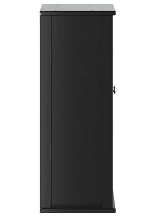Badkamerkast BERG 40x27x71,5 cm massief grenenhout zwart