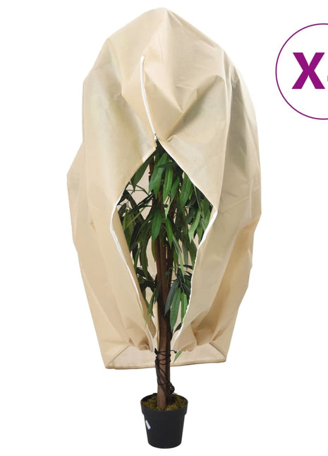 Plantenhoezen Met Ritssluiting 70 G/M² 1,2X1,8 M Beige
