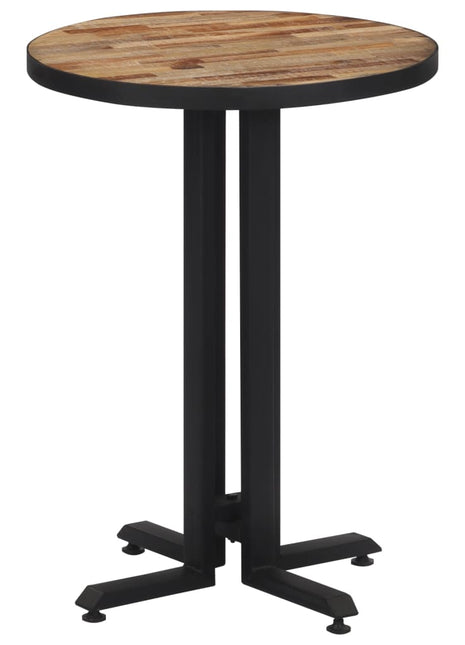 Bistrotafel rond Ø55x76 cm massief gerecycled teakhout
