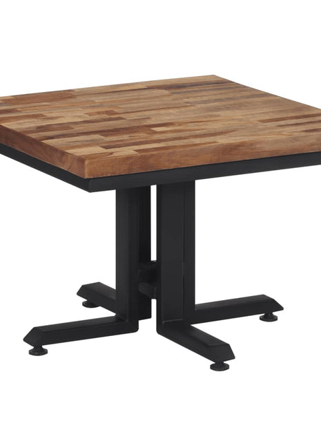 Salontafel 55x55x40 cm massief gerecycled teakhout