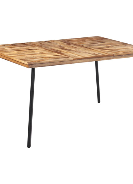 Eettafel 148x97x76 cm massief teakhout