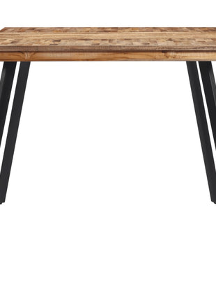 Eettafel 148x97x76 cm massief teakhout