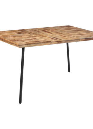 Eettafel 148x97x76 cm massief teakhout