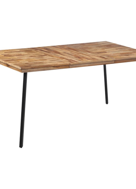 Eettafel 169x98,5x76 cm massief teakhout