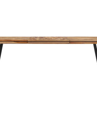 Eettafel 169x98,5x76 cm massief teakhout