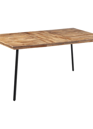 Eettafel 169x98,5x76 cm massief teakhout