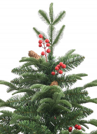 Kunstkerstboom Met Scharnieren Dennenappels En Bessen