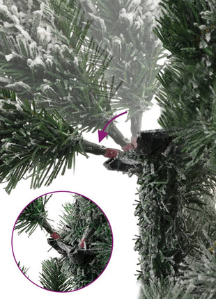 Kunstkerstboom Met Scharnieren En Sneeuw