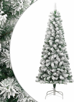 Kunstkerstboom Met Scharnieren En Sneeuw