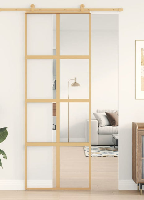 Schuifdeur 102,5X205 Cm Esg-Glas En Aluminium