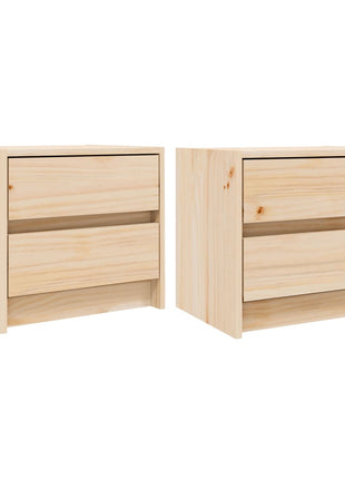 Nachtkastjes 40X31X35,5 Cm Massief Grenenhout