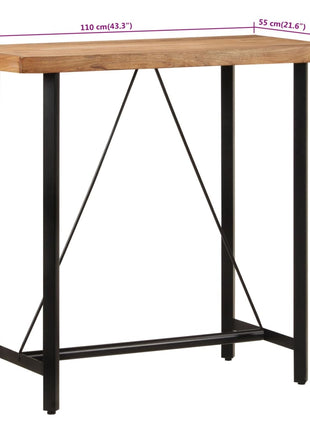 Bartafel Massief Acaciahout En Ijzer