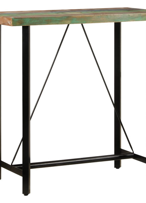 Bartafel 110x55x107 cm massief gerecycled hout en ijzer