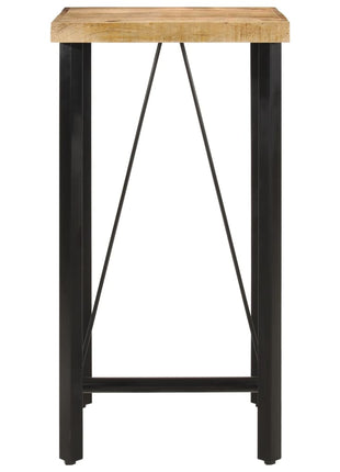 Bartafel 55x55x107 cm massief mangohout en ijzer