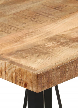 Bartafel 55x55x107 cm massief mangohout en ijzer
