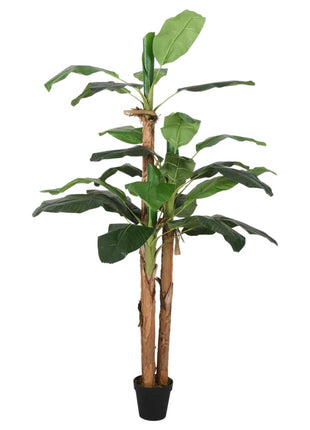 Kunstplant Bananenboom 19 Bladeren Groen
