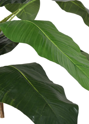 Kunstplant Bananenboom 19 Bladeren Groen