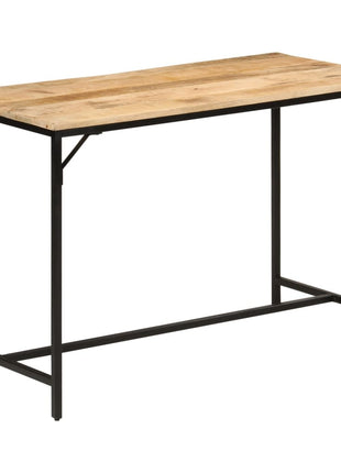 Eettafel 110x55x75 cm massief ruw mangohout en ijzer