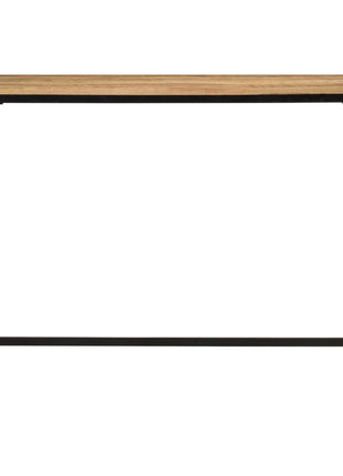 Eettafel 110x55x75 cm massief ruw mangohout en ijzer