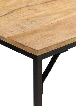 Eettafel 110x55x75 cm massief ruw mangohout en ijzer