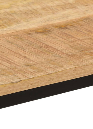 Eettafel 110x55x75 cm massief ruw mangohout en ijzer