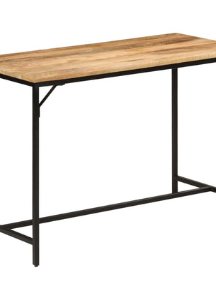 Eettafel 110x55x75 cm massief ruw mangohout en ijzer