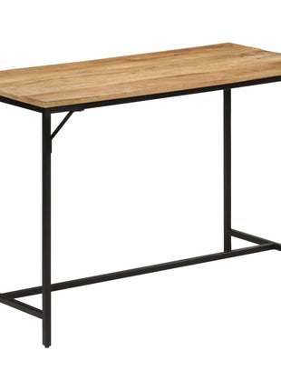 Eettafel 110x55x75 cm massief ruw mangohout en ijzer