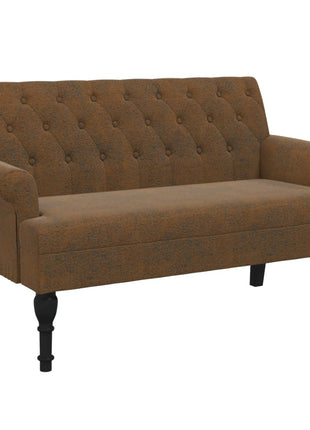 Bankje Met Rugleuning 120X62X75,5 Cm Kunstsuèdeleer