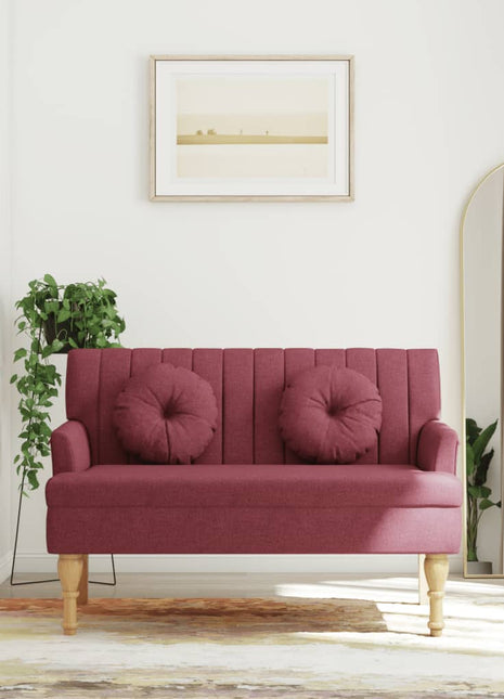 Bankje Met Kussens 113X64,5X75,5 Cm Stof