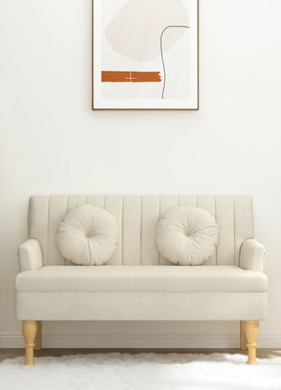 Bankje Met Kussens 113X64,5X75,5 Cm Stof