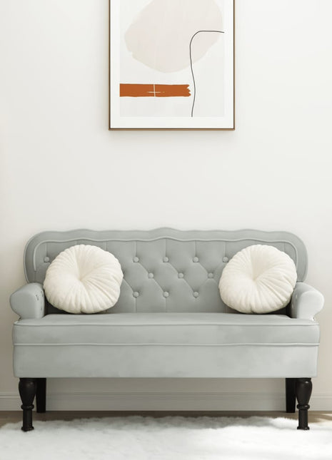 Bankje Met Rugleuning 119,5X64,5X75 Cm Fluweel