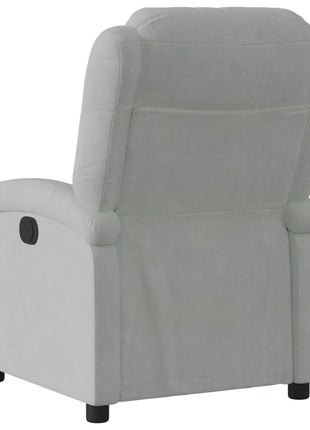 Relaxfauteuil Fluweel Lichtgrijs