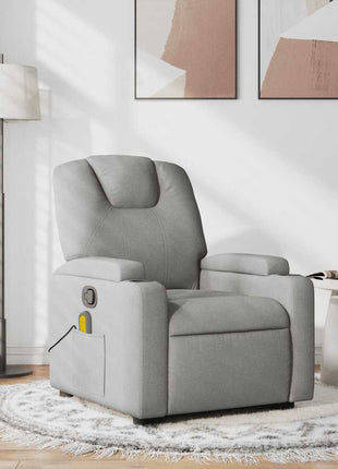 Massagestoel Verstelbaar Stof Lichtgrijs