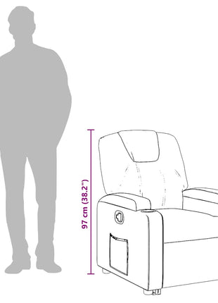 Fauteuil Verstelbaar Kunstleer Rood