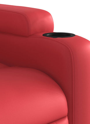 Fauteuil Verstelbaar Kunstleer Rood