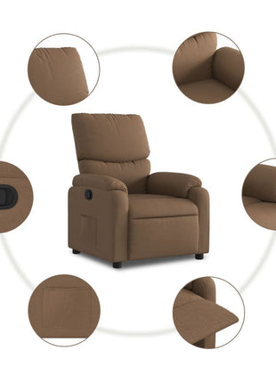 Fauteuil Verstelbaar Stof Bruin