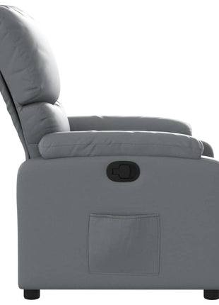 Fauteuil Verstelbaar Kunstleer Grijs