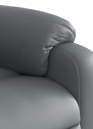Fauteuil Verstelbaar Kunstleer Grijs